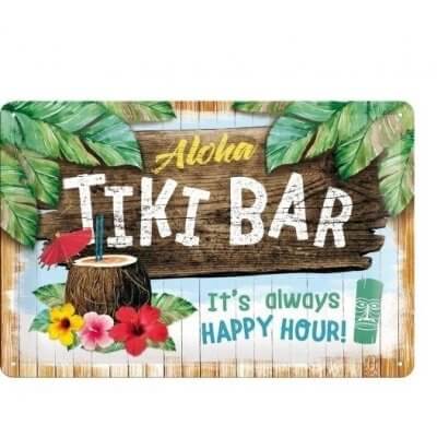 Aloha tiki bar reclamebord