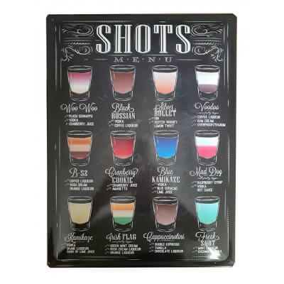 Shots reclamebord 