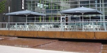 Professionele terras parasol van Horeca J&P